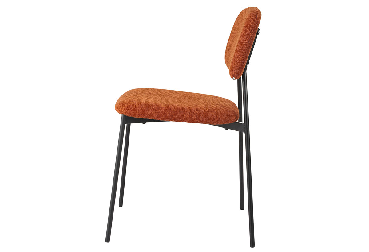 Η πλαϊνή όψη της καρέκλας